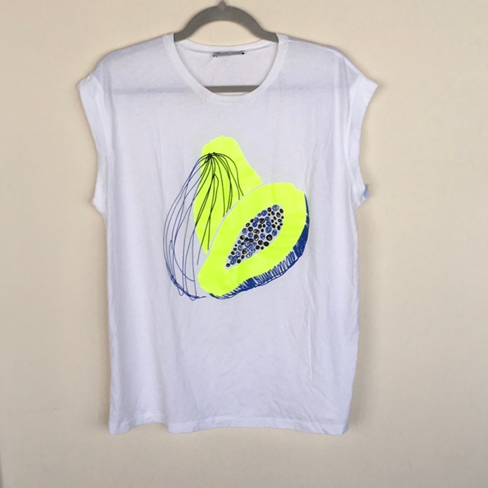 Zara Neon Papaya Tshirt - Picture 1 of 5